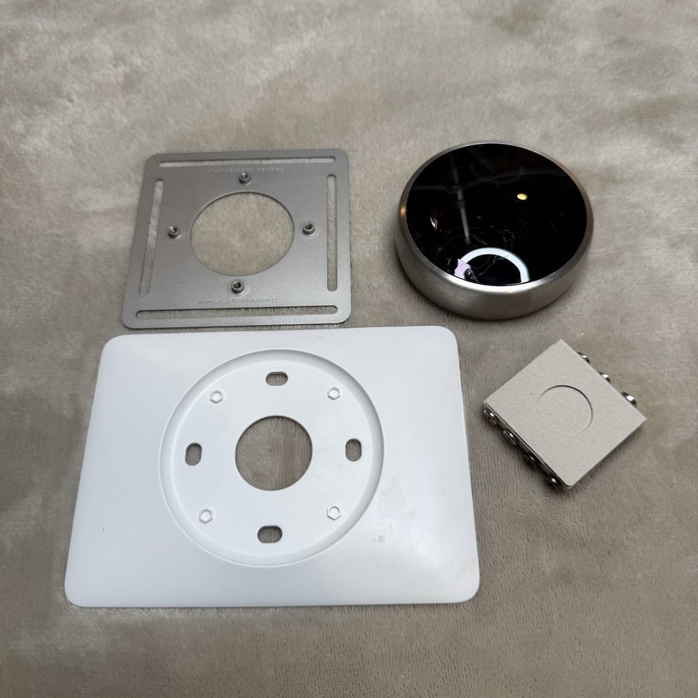 Google Nest 3rd Gen Learning Thermostat with Base A0013 ~ Silver Stainless Steel